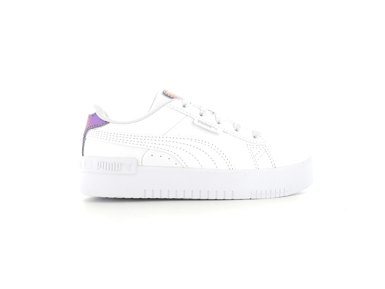 Puma-386195 Synthétique Blanc Argent