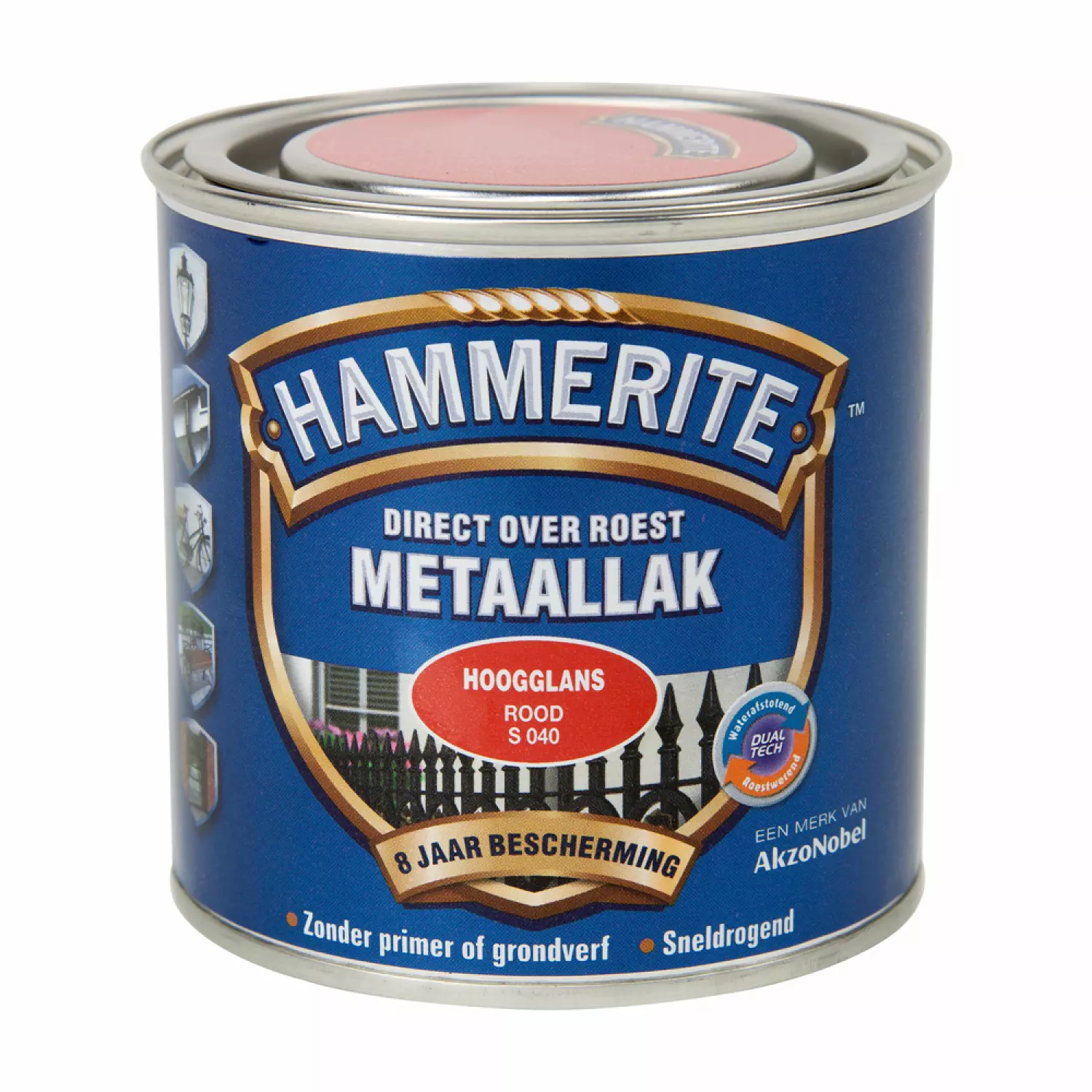 Hammerite Metaallak Hoogglans - Rood - 250ml