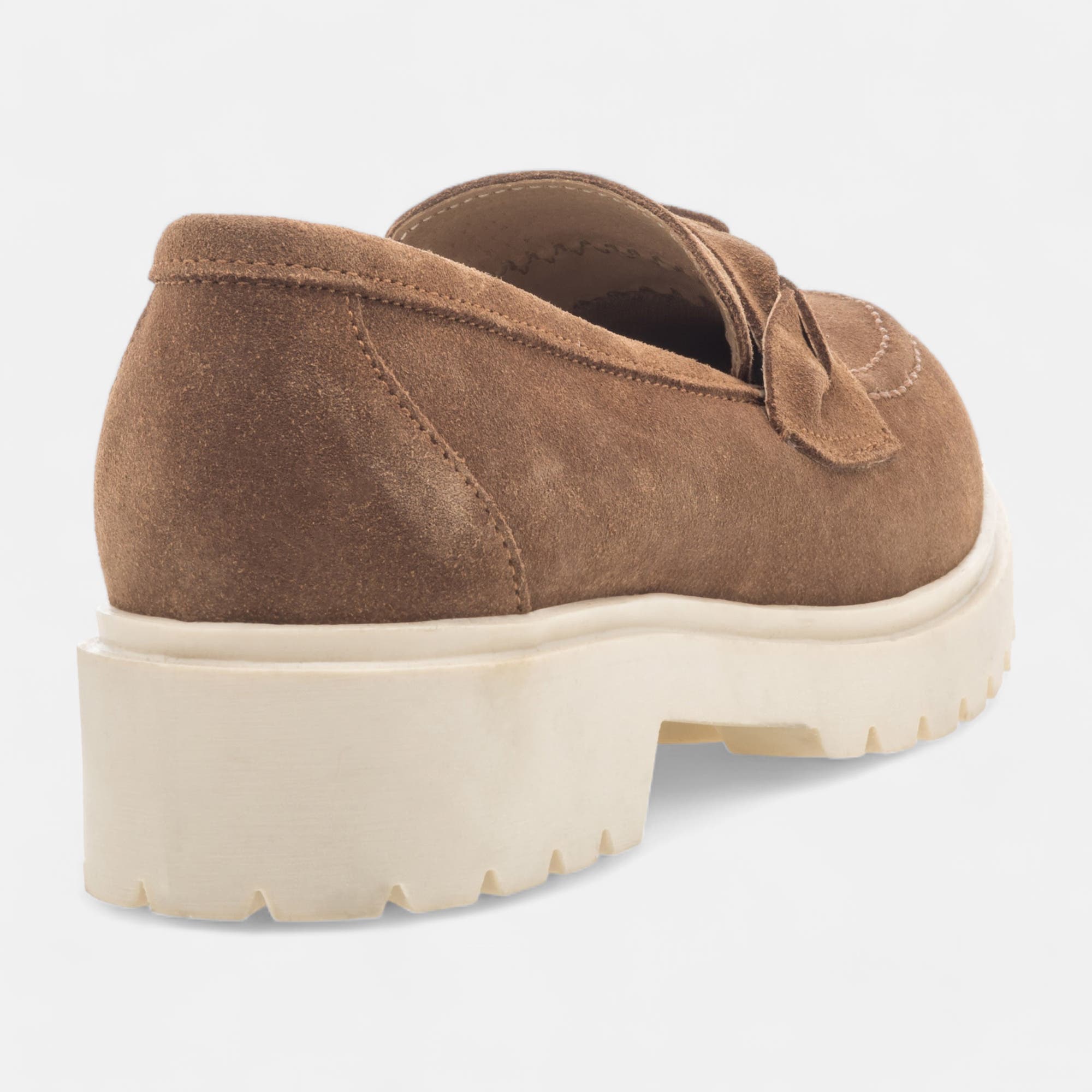 Mocassins Femme en cuir cognac