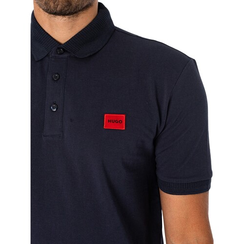 BOSS - Dereso232 Polo Ajustado Azul