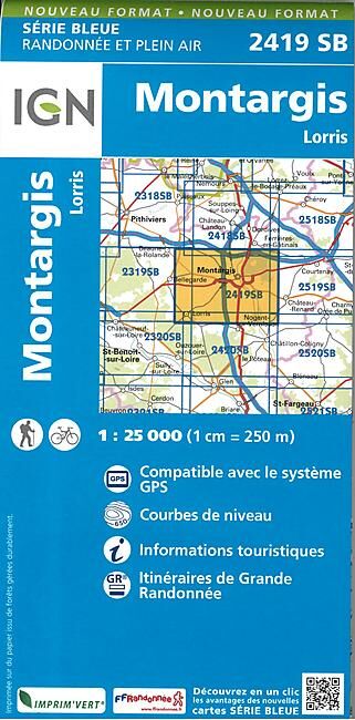 IGN - 2419 SB MONTARGIS 1 25 000