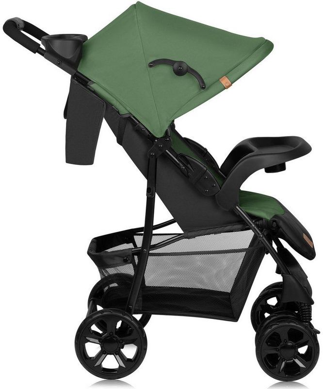 Lionelo - Emma Plus - Buggy - Licht - Duurzaam - 5-Punts Gordel - Rugleuningverstelling - Verlengd Luifel - Grote Mand - Tas en Organizer