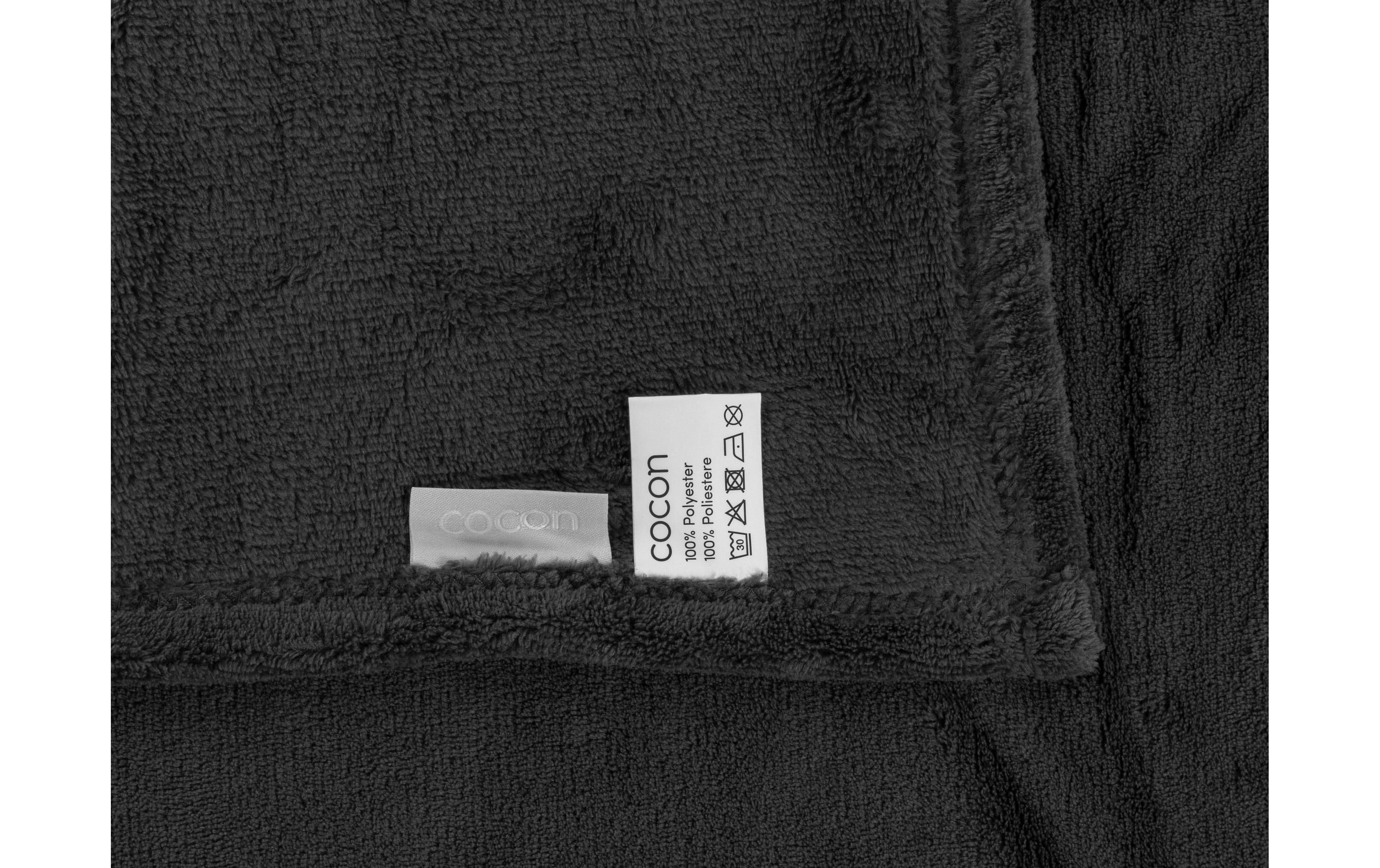 Decke Fleece Coral 150 x 200 cm, AnthrazitFlauschige Fleecedecke