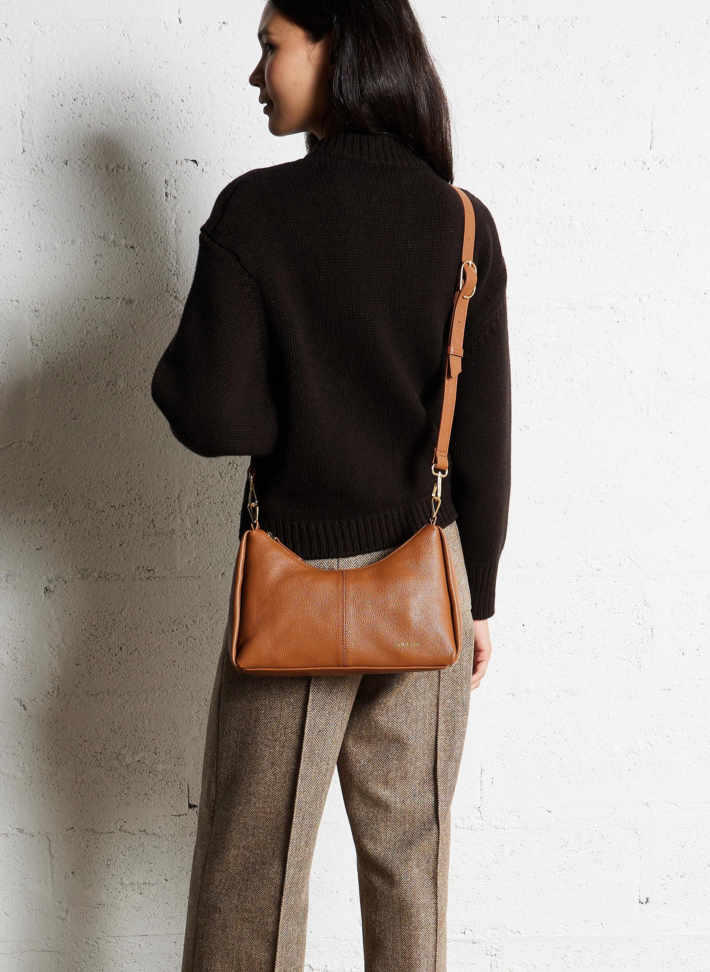 REJINA - Sac à main en cuir | Marron