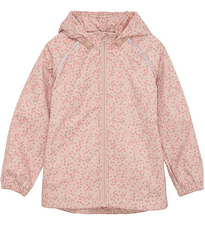 Minymo Softshelljacke - Peach Beige m. Blumen