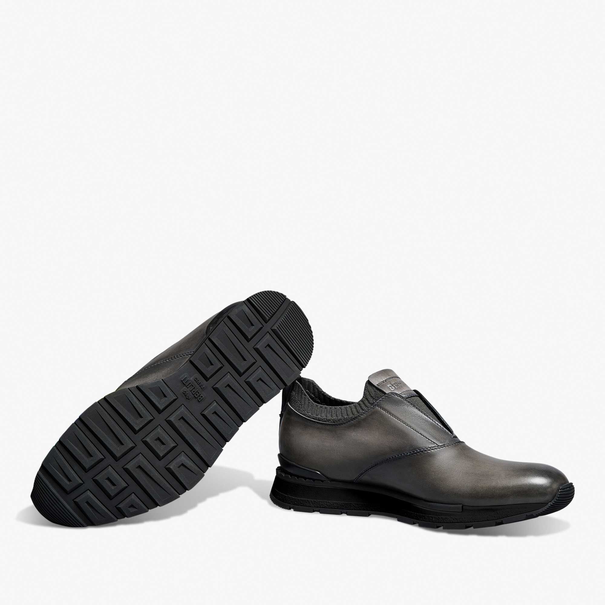 Slip On Sneaker Fast Track En Cuir Et Maille
