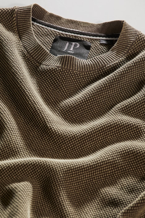 Pullover, Strukturstrick, Vintage Look, Rundhals