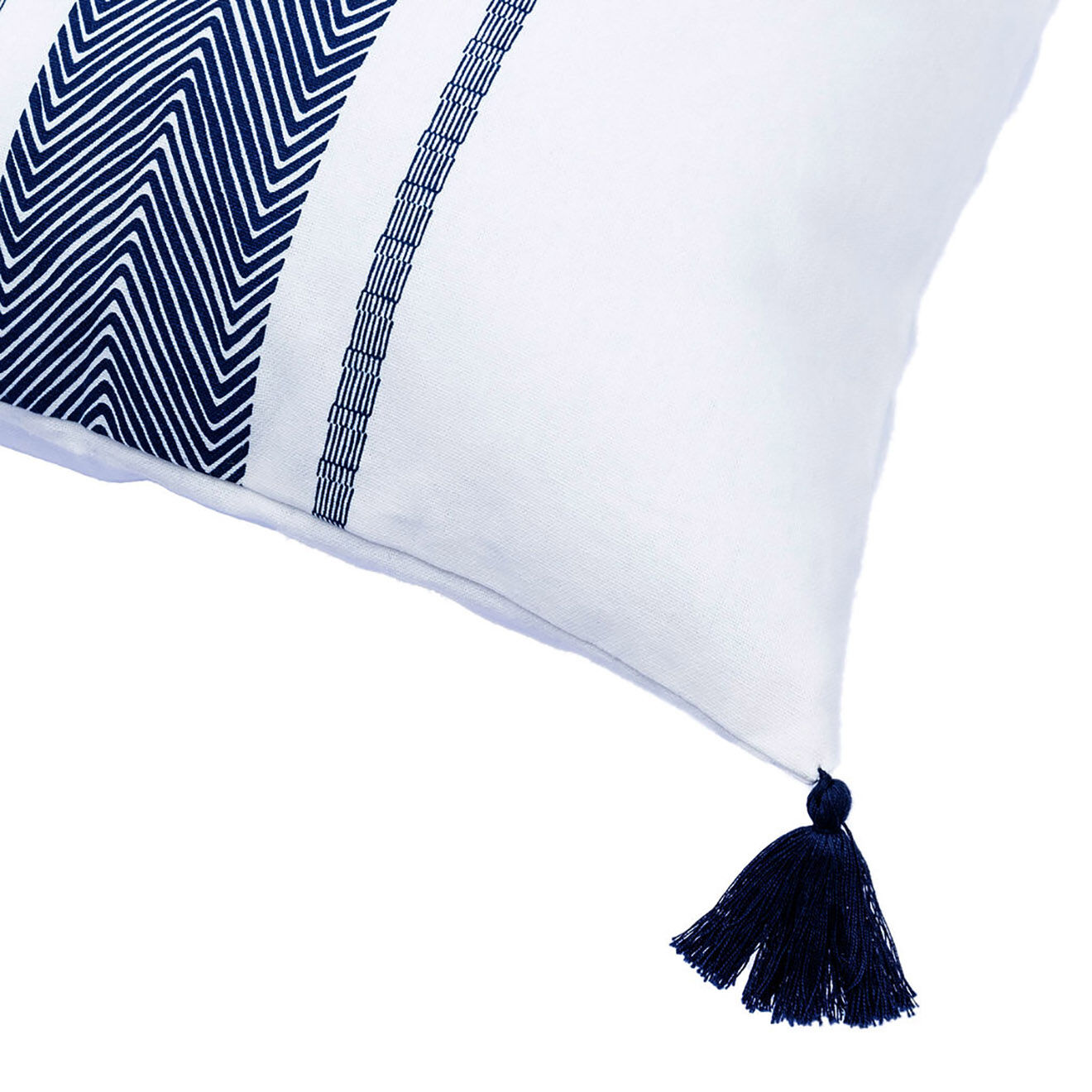 Febronie Housse de coussin Alentejo bleu nuit - 60x40 cm