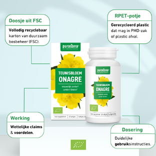 Purasana Teunisbloem Capsules 60CP