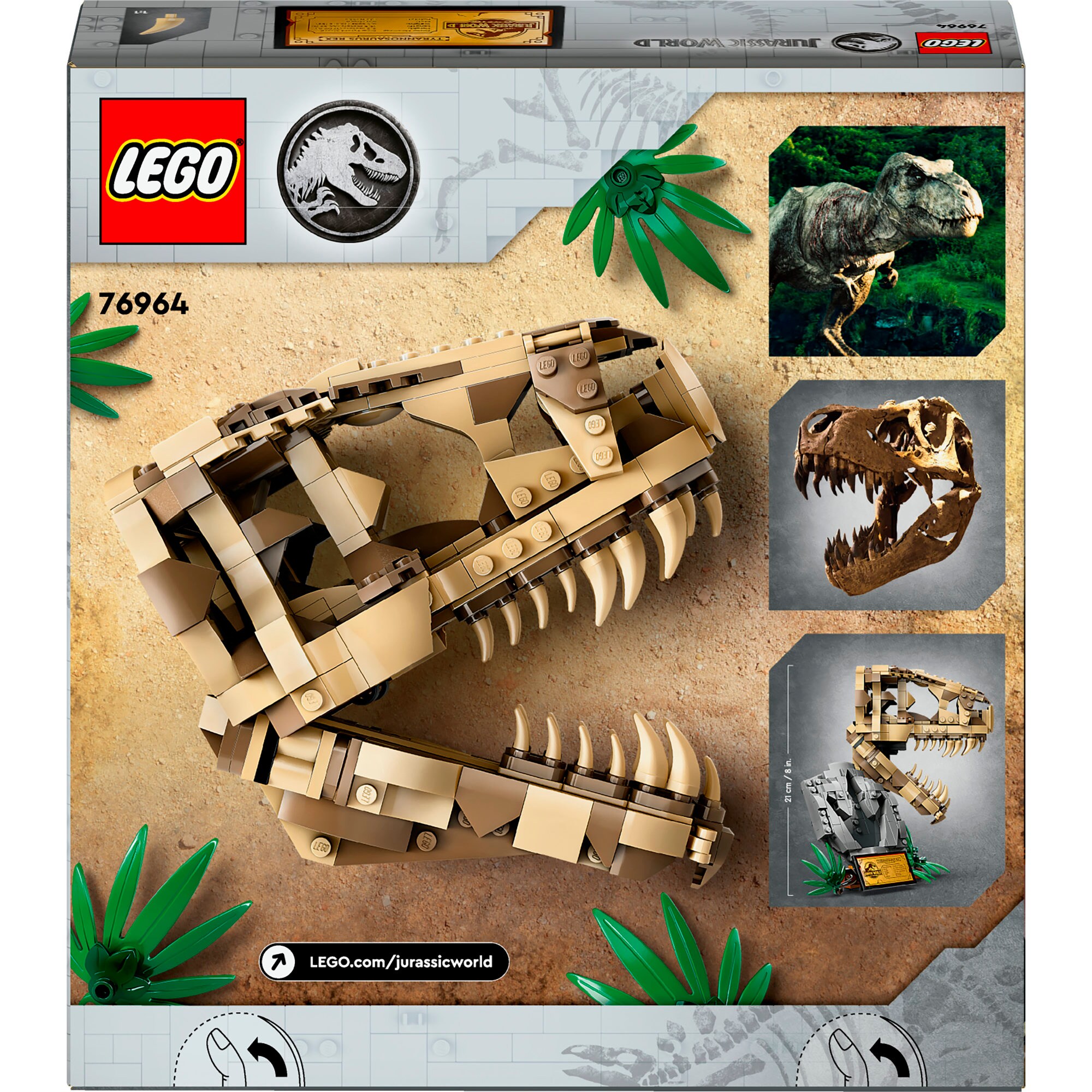 LEGO Konstruktionsspielzeug Jurassic World Dinosaurier-Fossilien: T.-Rex-Kopf