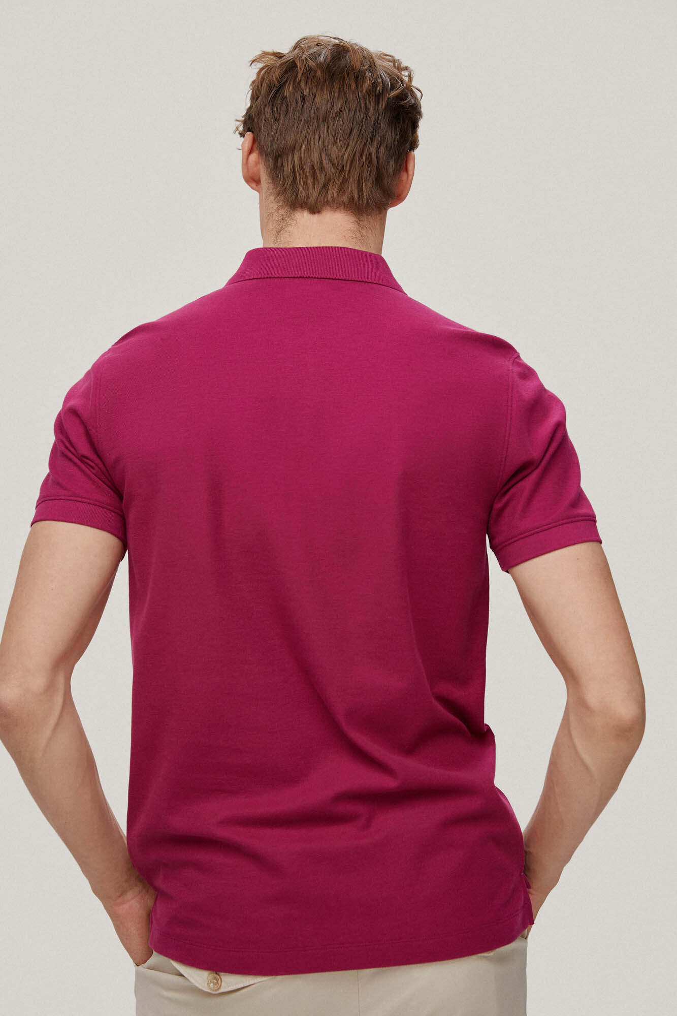Polo slim fit anti-odor - Azul