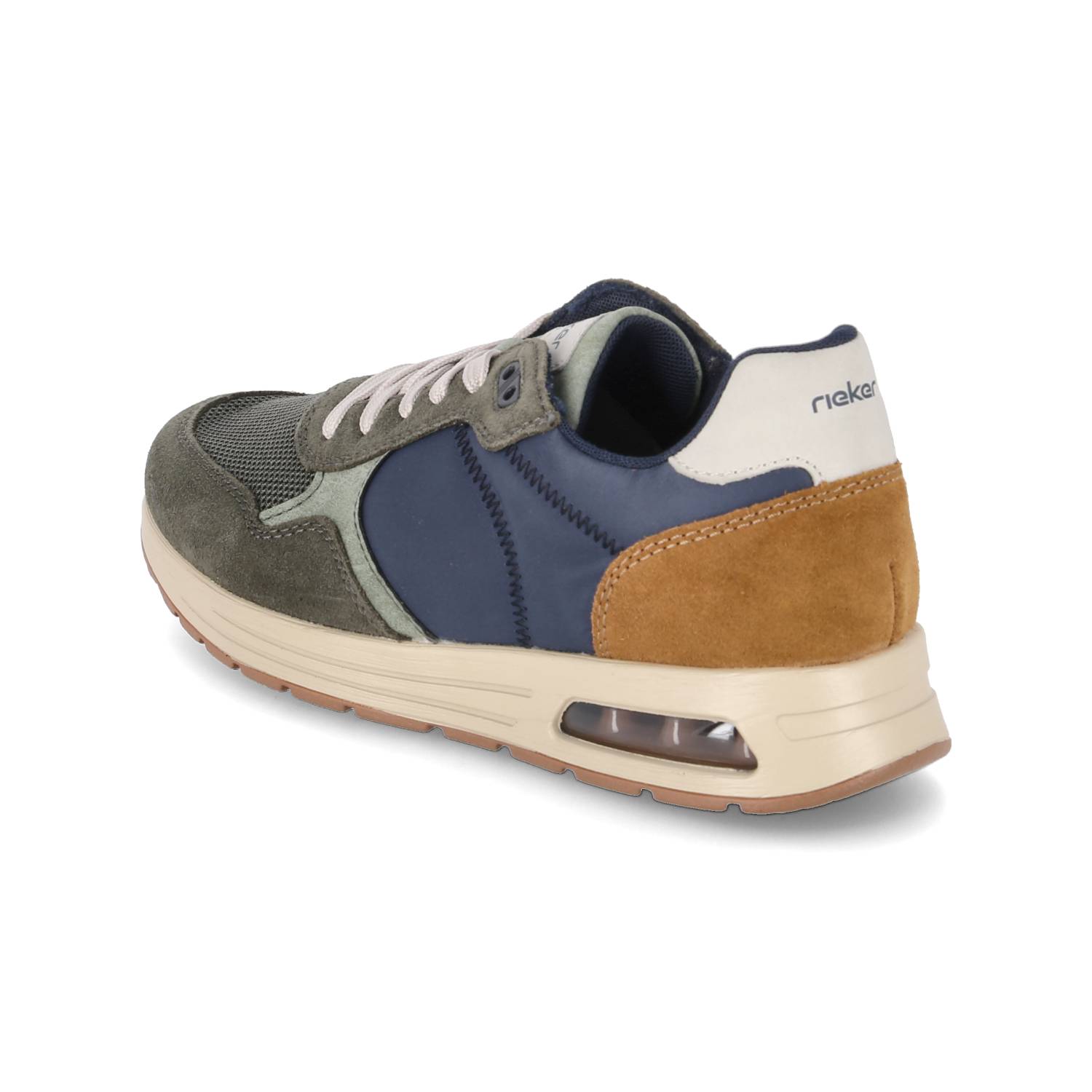 Rieker Low Sneaker - grün kombi