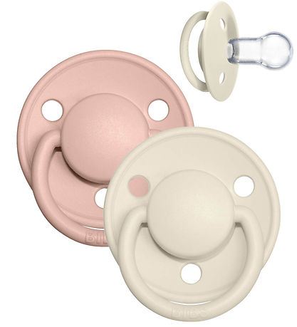 BIBS De Lux Schnuller - Onesize - 2er-Pack - Rund - Ivory/Blush