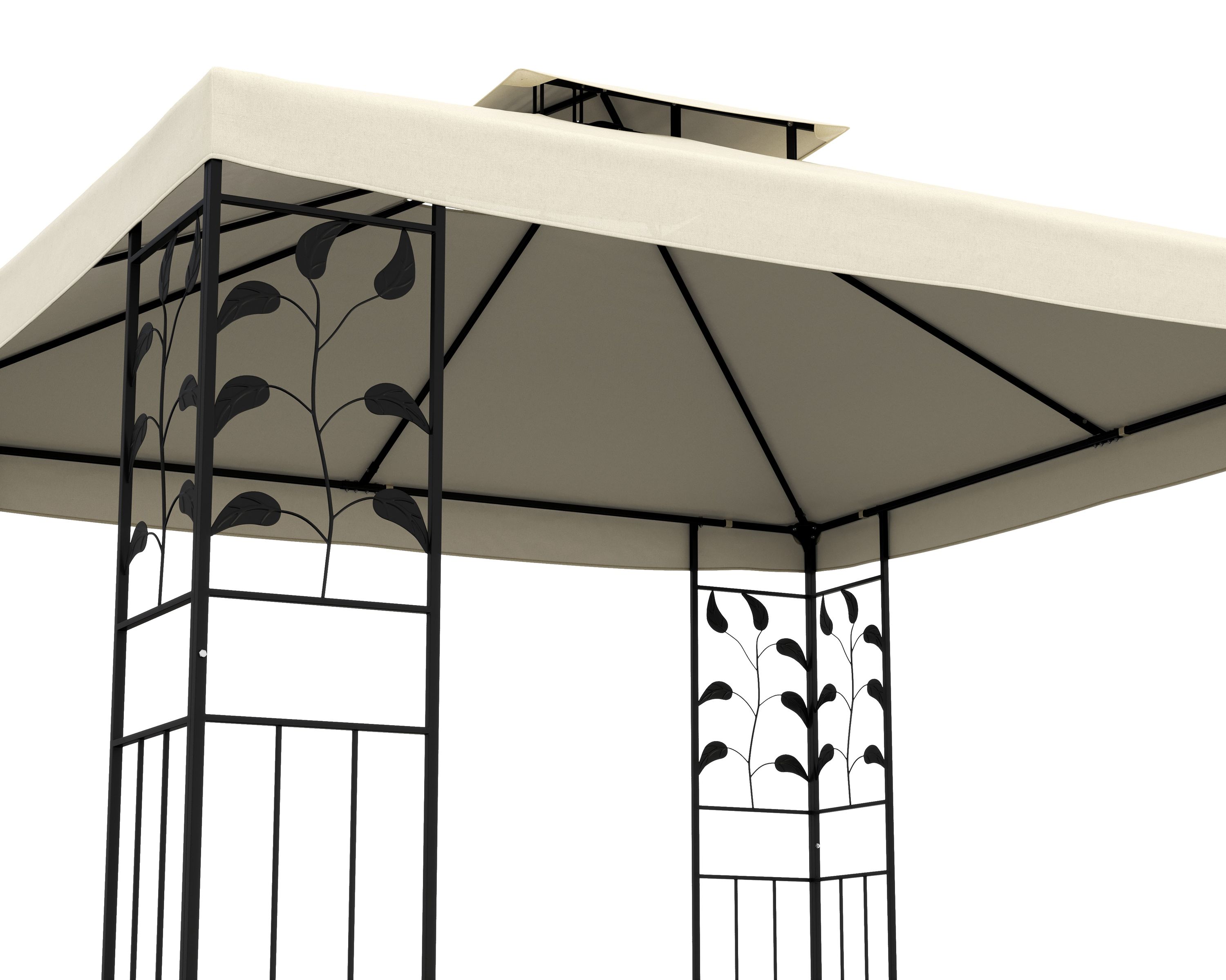 Gartenpavillon LILIA 3 x 3 m beige