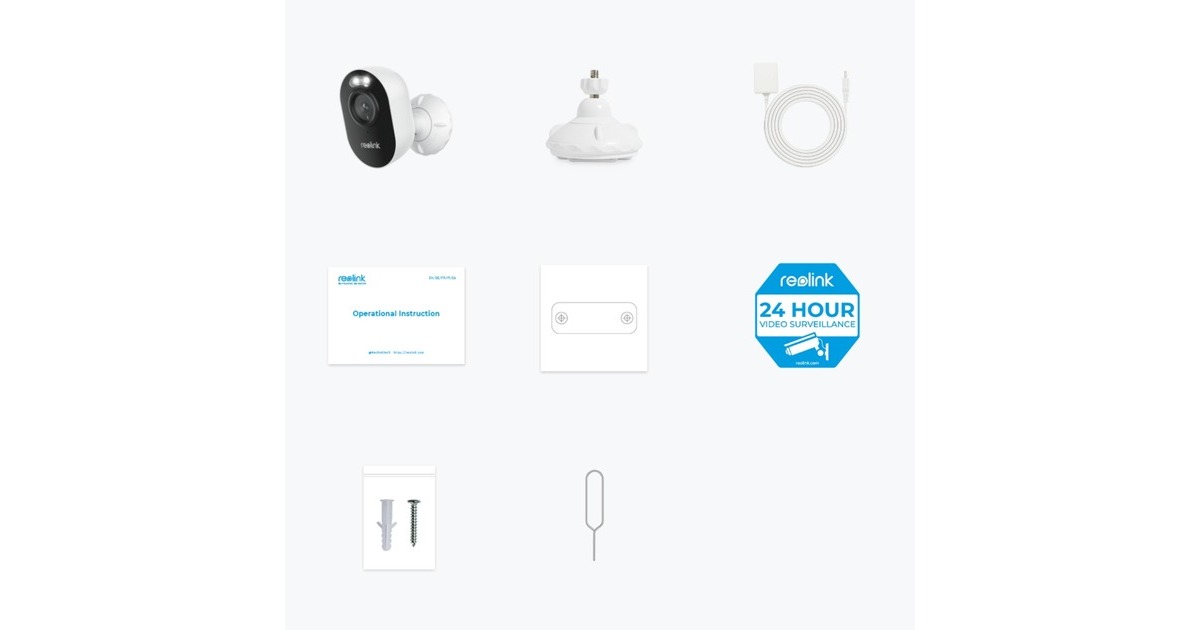 ReolinkLumus Series E430 outdoor beveiligingscamera  (Wit, 4 MP, Dual-Band WLAN)