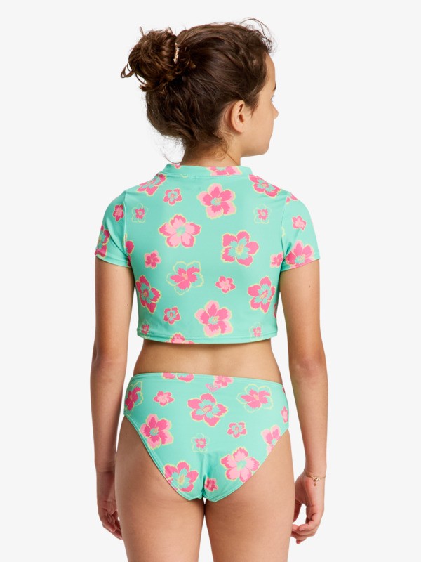 Tropicool Ensemble lycra à manches courtes Vert Filles 6-16 ans