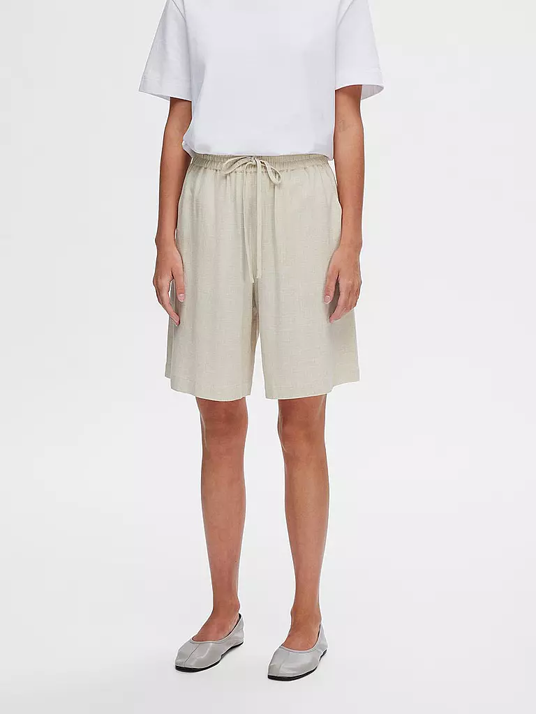 SELECTED FEMME Shorts SLFVIVA beige