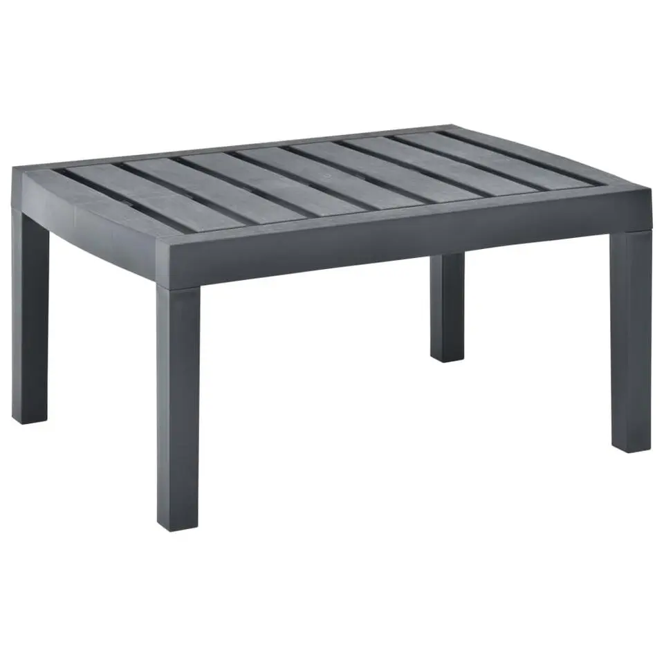 vidaXL - Salontafel - Antraciet - Kunststof