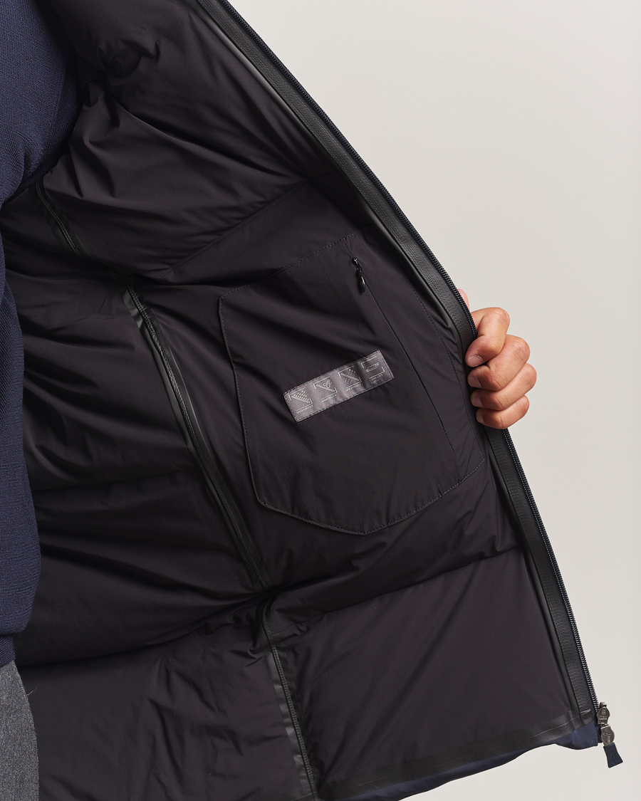 Herno Waterproof Stretch Down Parka Navy