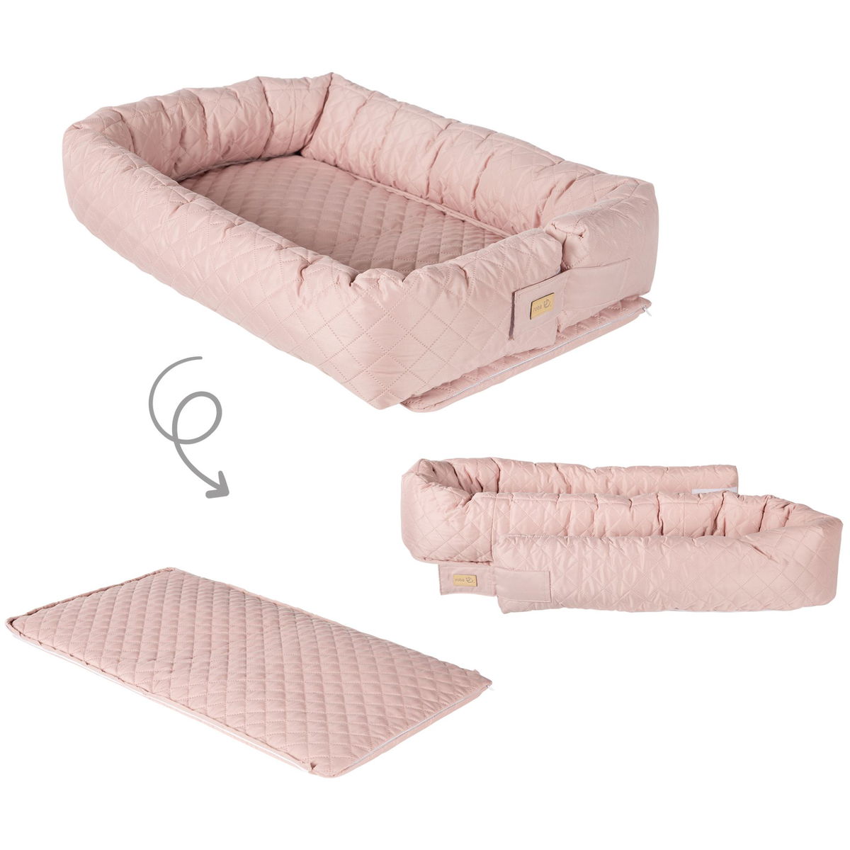 robaroba   Babynest 3in1 rosa