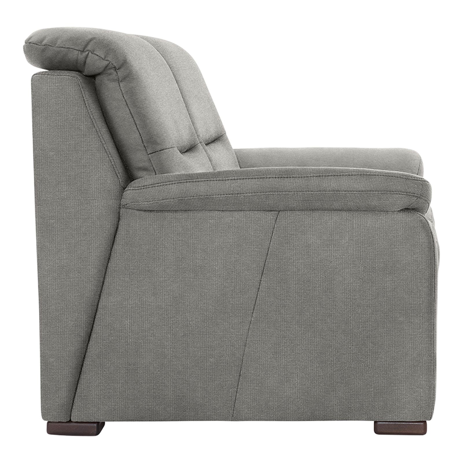 polsterpower 2-Sitzer-Sofa - Belle silver - Basismodell