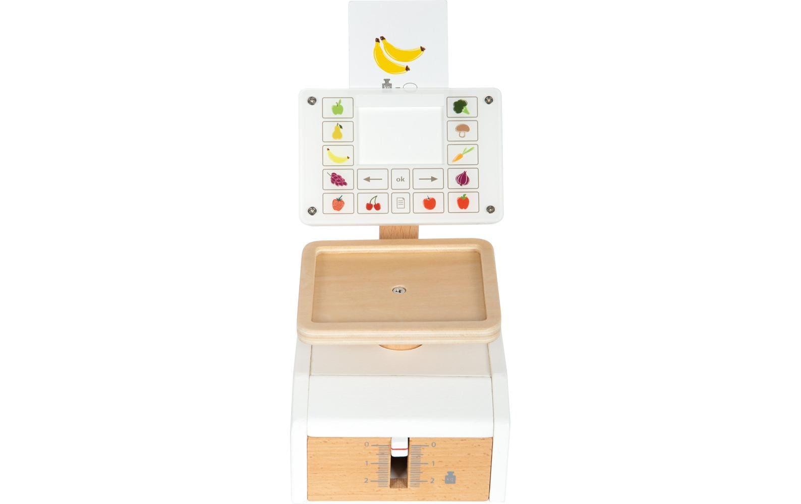 Waage freshMultifunktionale Spielwaage aus Holz mit extra grosser Waagschale