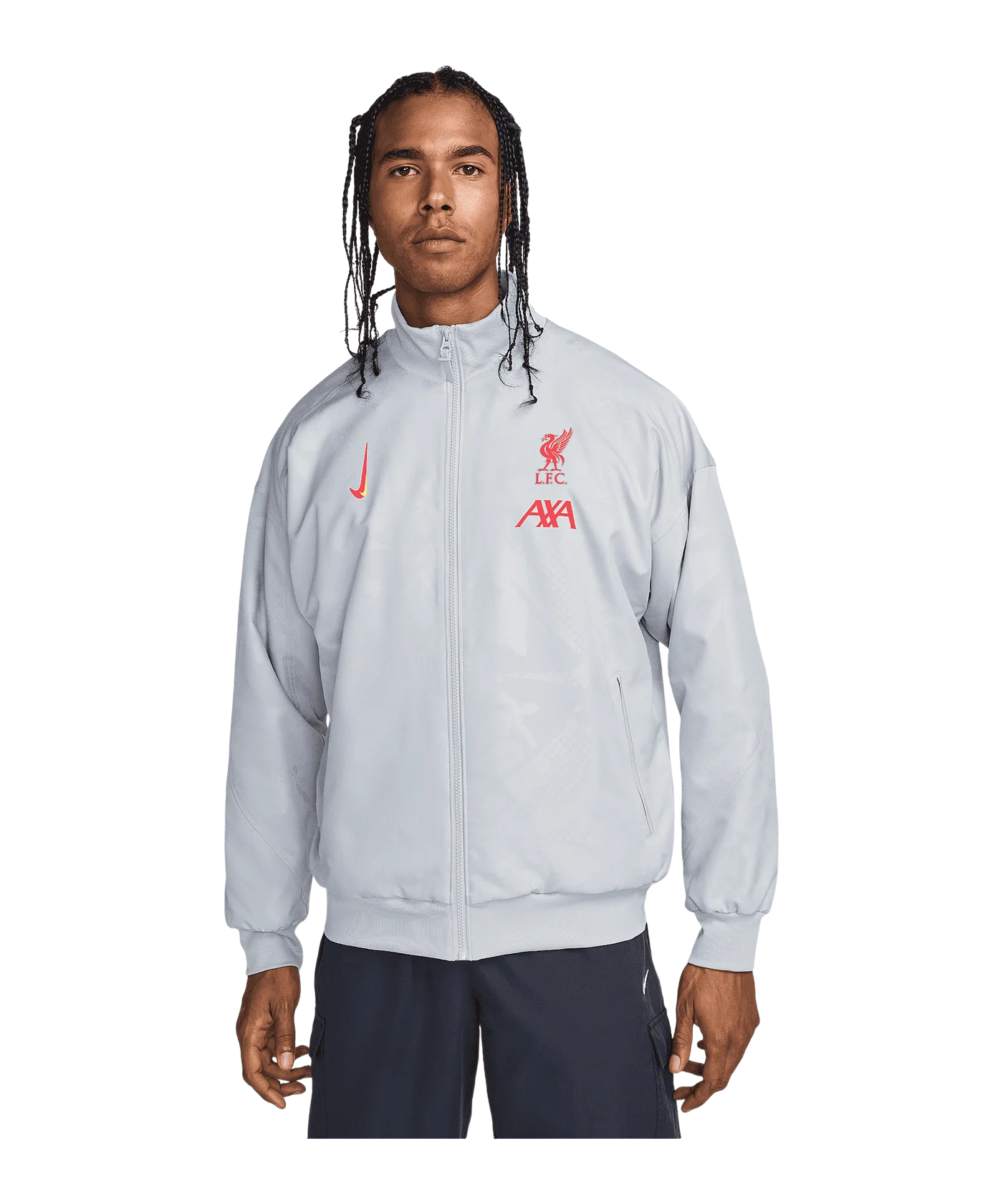 Nike FC Liverpool Strike Anthem Jacke 3rd Grau F078