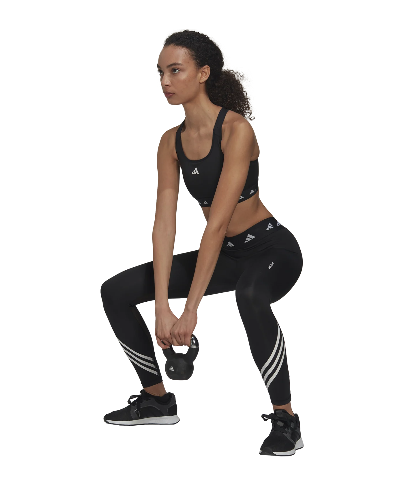 adidas Techfit 3-Stripes Tights Black