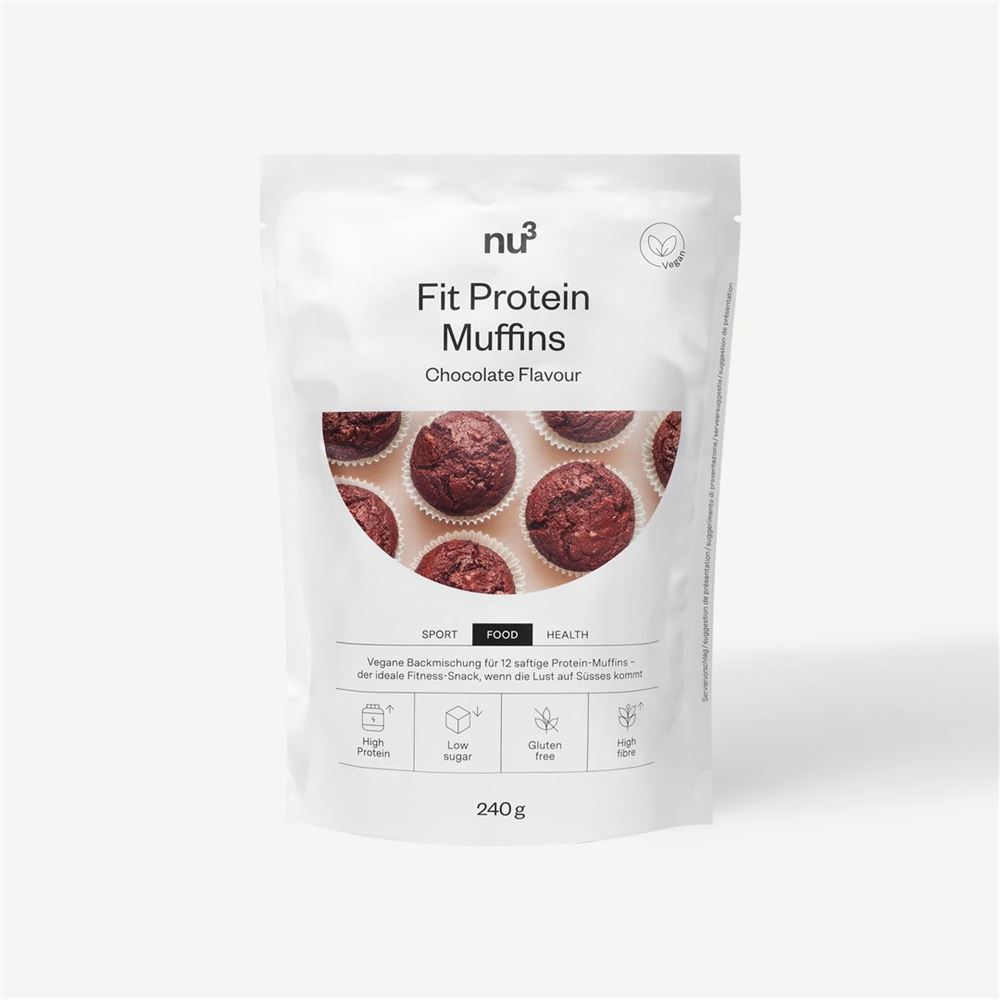 Nu3 Fit Protein Muffins<br>240 g, Beutel, Chocolate