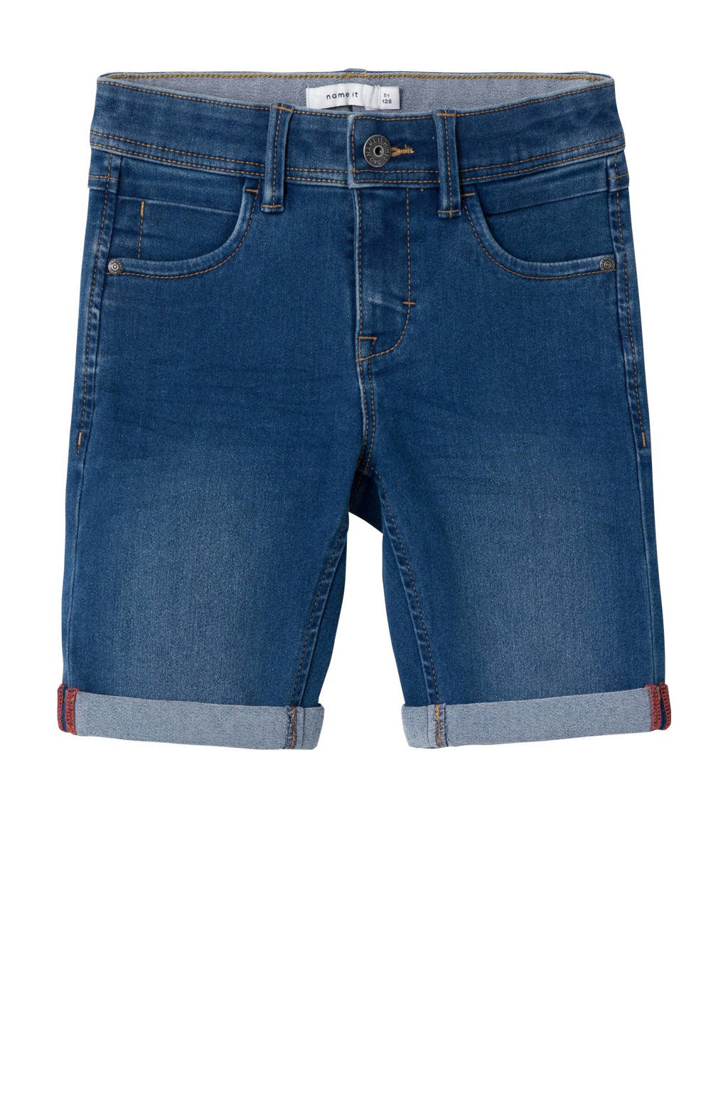 NAME IT slim fit denim short NKMSILAS medium blue denim