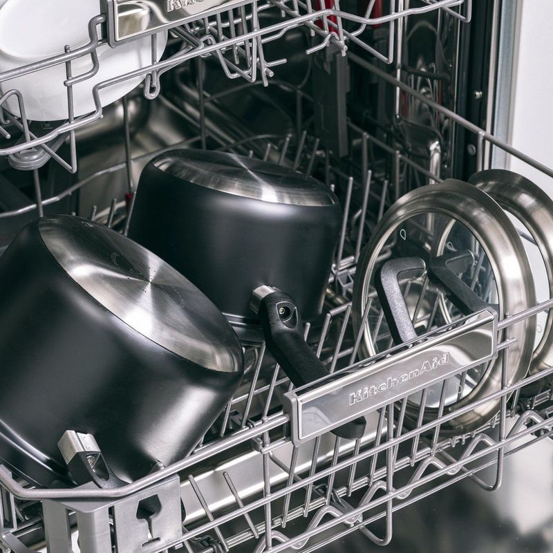 BK Flow Cool Black Glas kookpannenset - 4-delig - zwart - glazen deksel - veilig afgietsysteem - inductie
