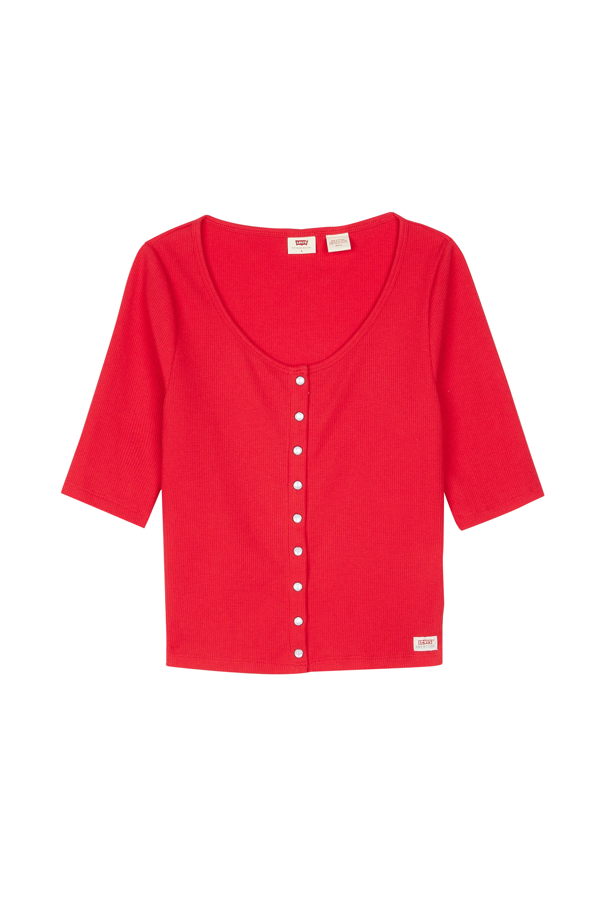 LEVI'S Top DRY GOODS WAFFLE TOP Rouge