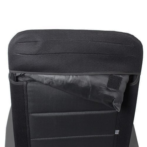 Fauteuil matelassé alu Skye 3D Noir BRUNNER