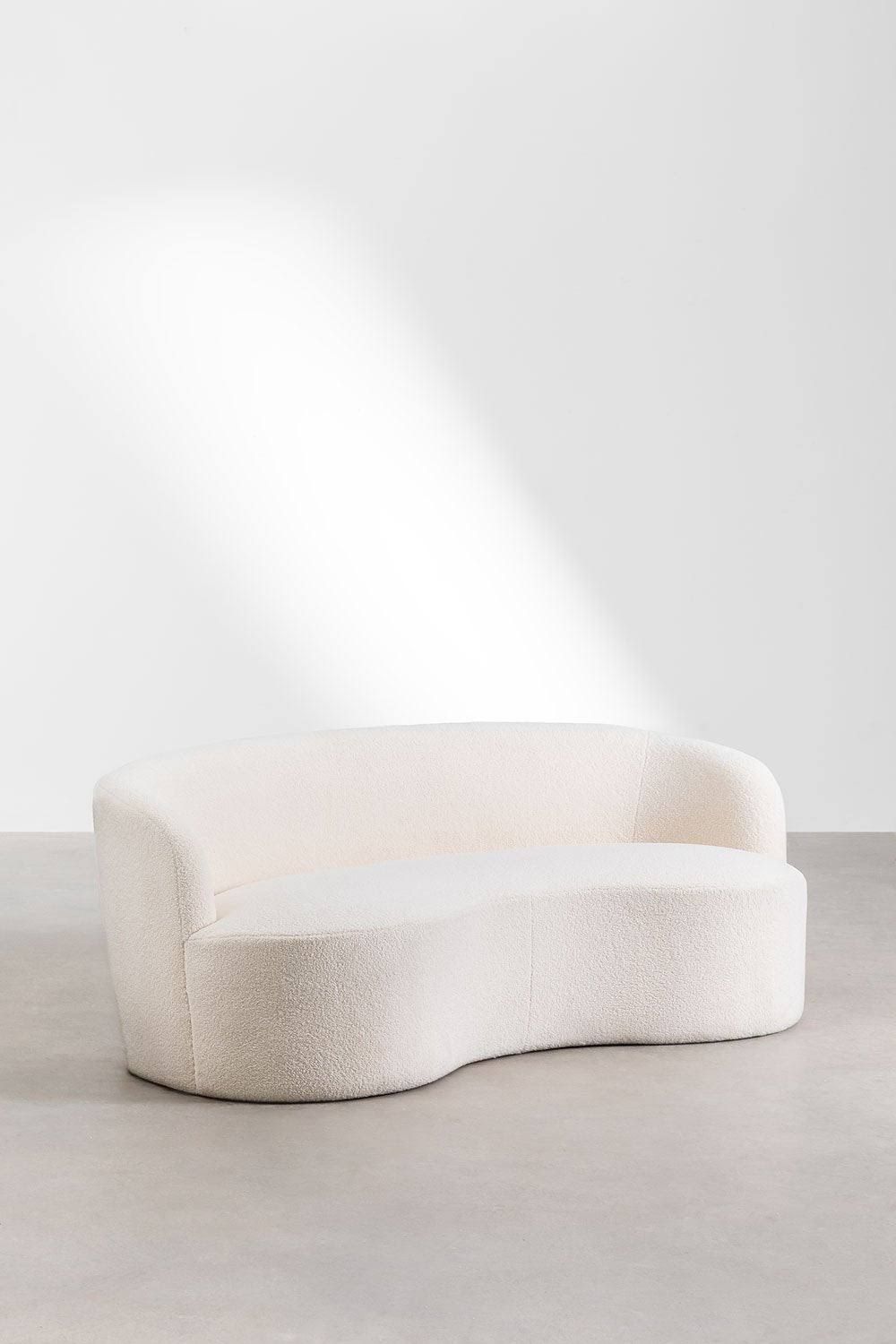 3-sitzer-sofa Aus Teddyfell Marta Chenille Weiß