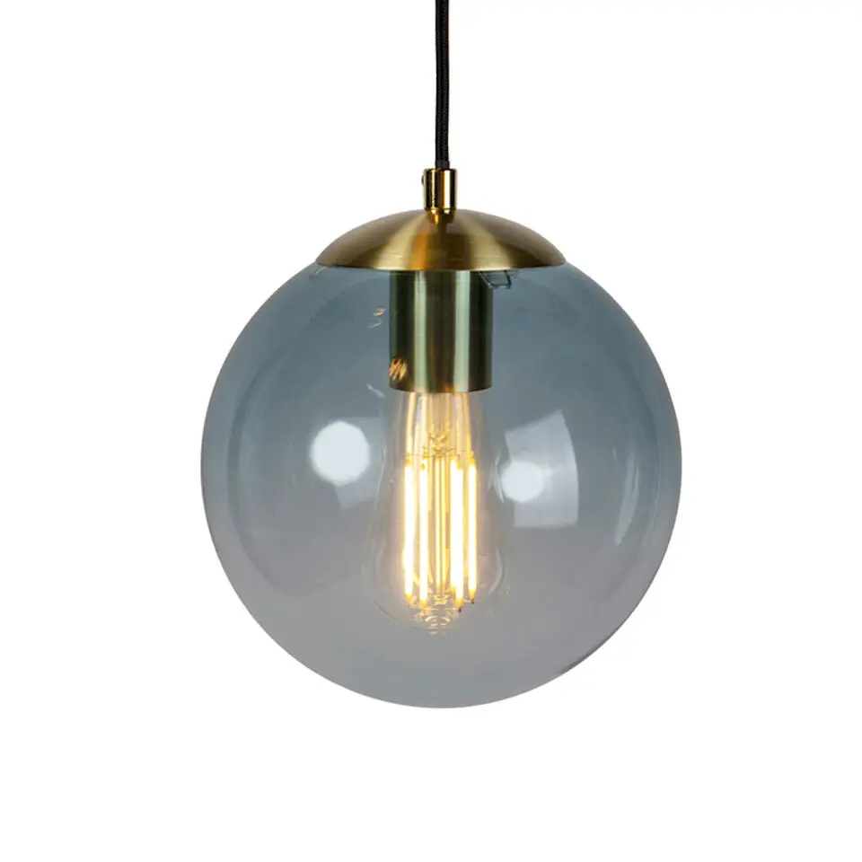 Qazqa hanglampen pallon goudkleurig e27
