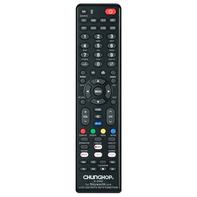 Fjernbetjening CHUNGHOP E-S902 til Skyworth TV TV-udskiftning
