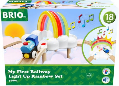 Brio Min Första Järnväg 36002 Light Up Rainbow Set Togbane