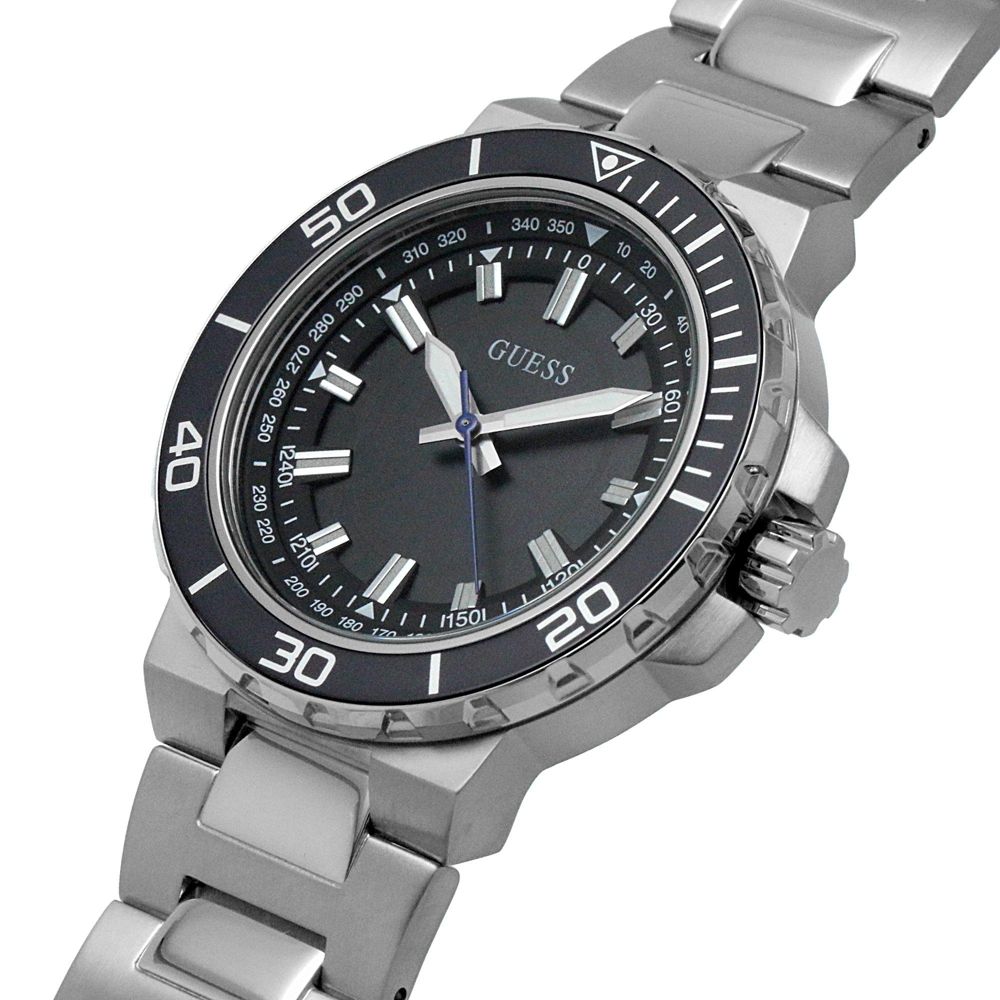Guess Track Stainless Steel Fashion Analogue Quartz Watch