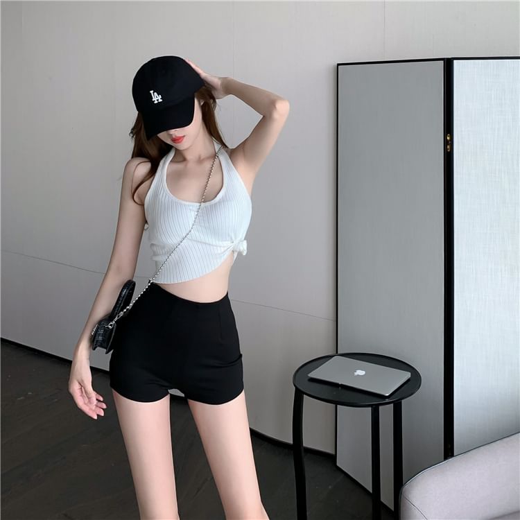 JOWI - Hoge taille effen hotpants
