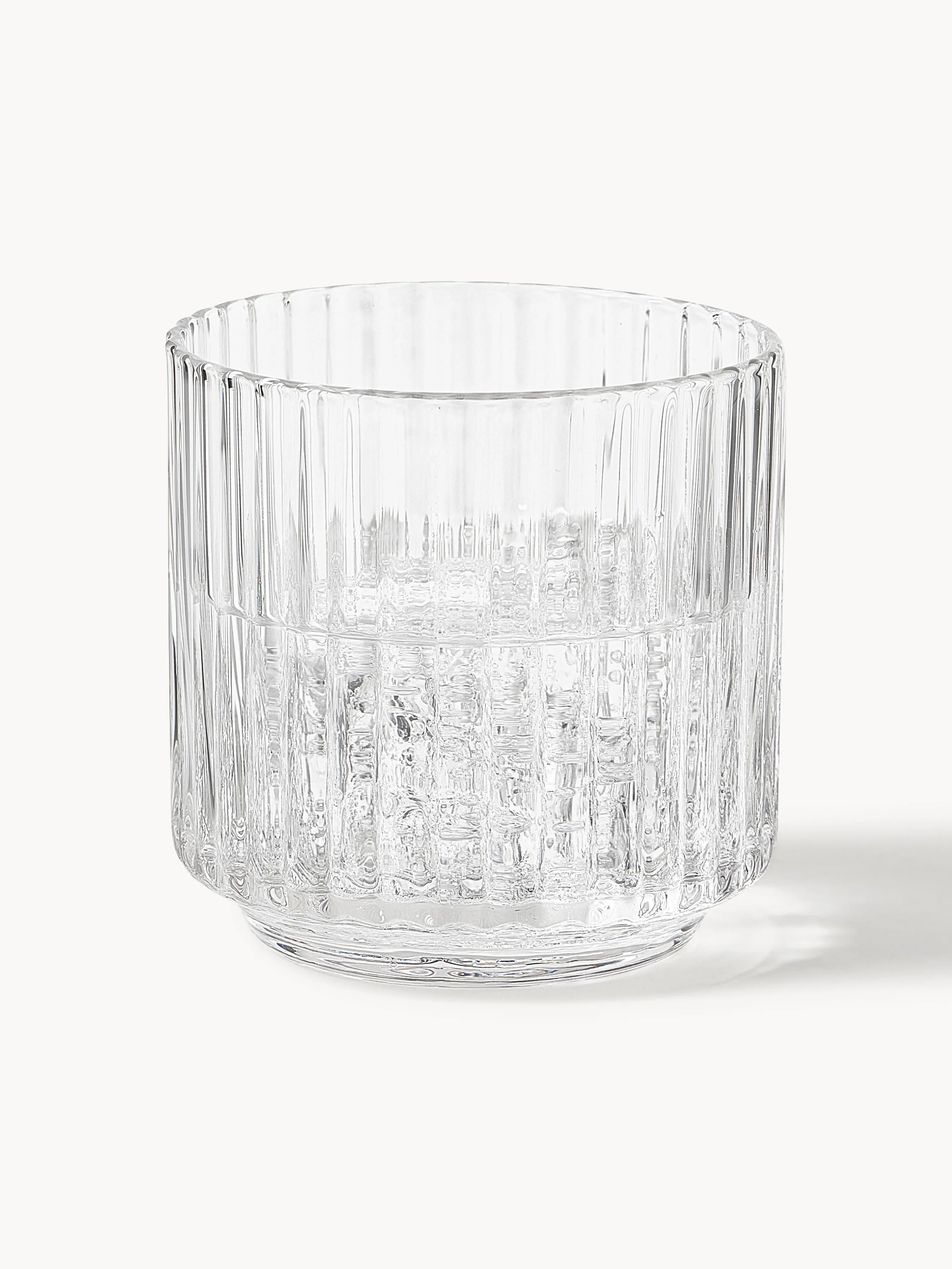 Mondgeblazen drinkglazen Aleo, 4-delig