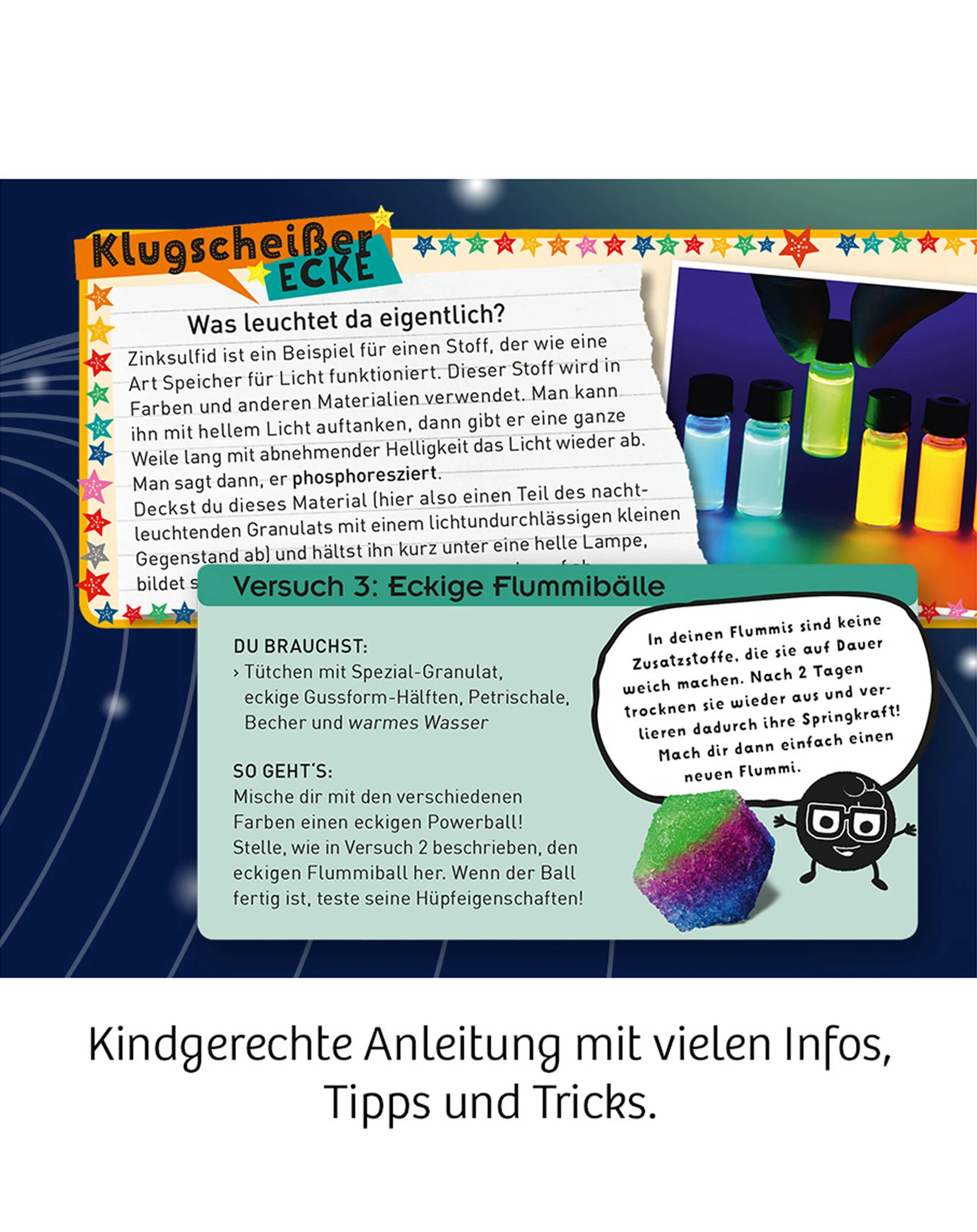 Experimentierkasten – Fun Science - Nachtleuchtende Flummi-Power