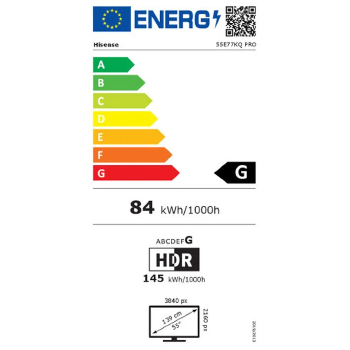 Hisense 55E77KQ - Noir