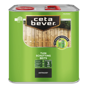CetaBever Schuttingbeits transparant antraciet 2,5 liter