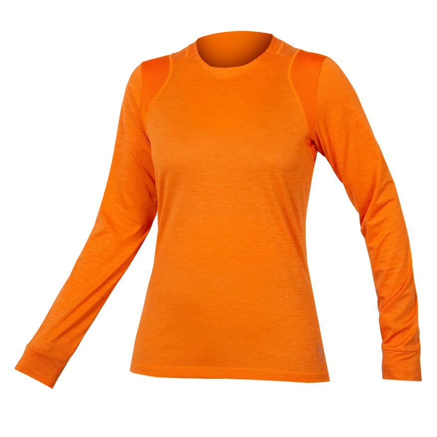 Endura SingleTrack Langærmet Cykeltrøje Tangerine