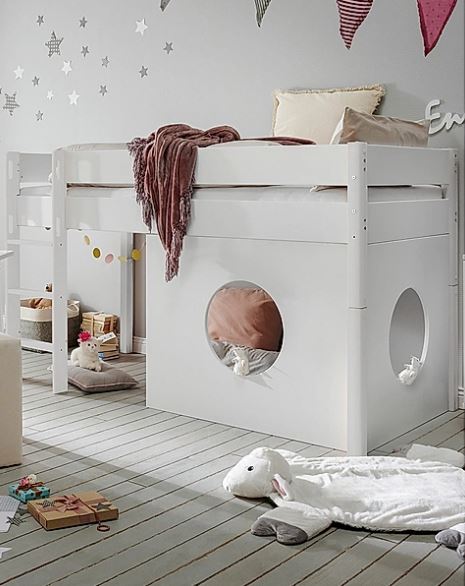 Holz-Deko Element INFANSCOLOR II (Farbe: weiß)