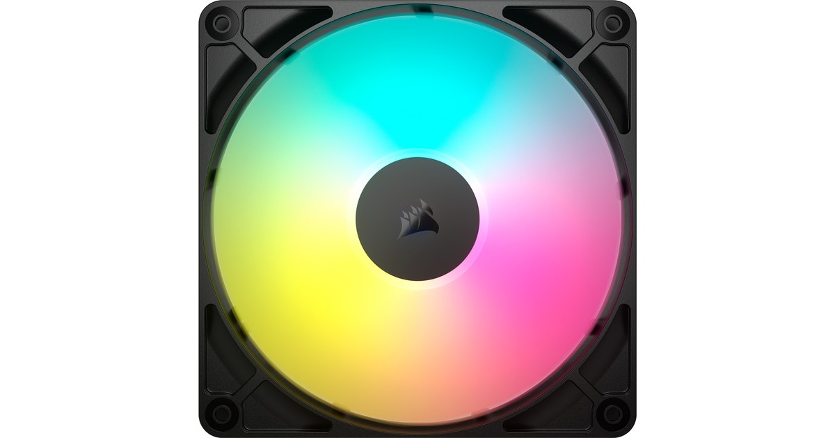 CorsairRS140 ARGB case fans  (Zwart, 2 stuks, 140 x 140 x 25 mm, PWM)