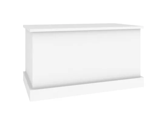 Boîte de rangement blanc 70x40x38 cm bois d'ingénierie
