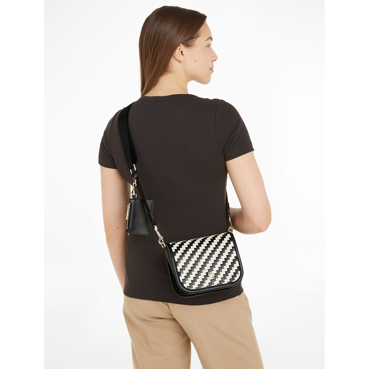 TOMMY HILFIGER<br>Bolsa de ombro bicolor TH CITY CROSSOVER WOVEN