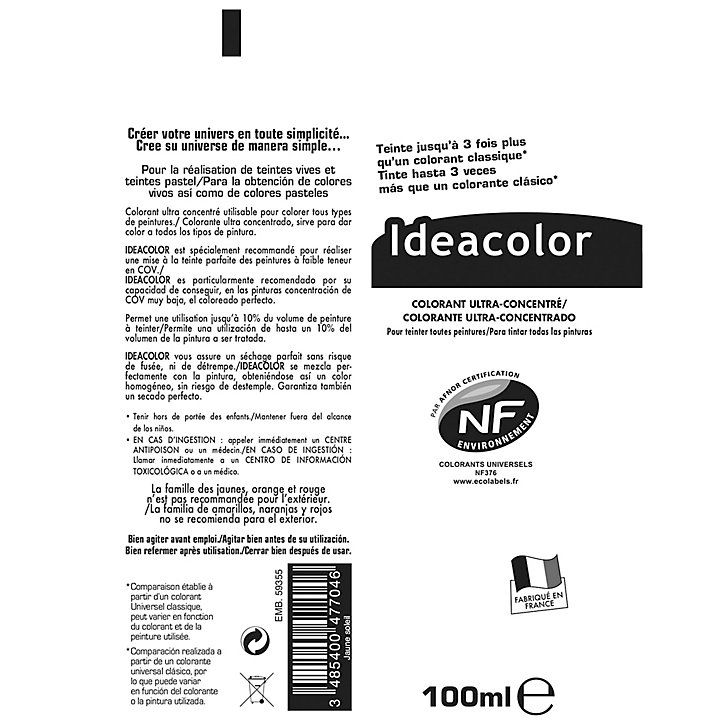 Colorant Ideacolor jaune soleil 100ml