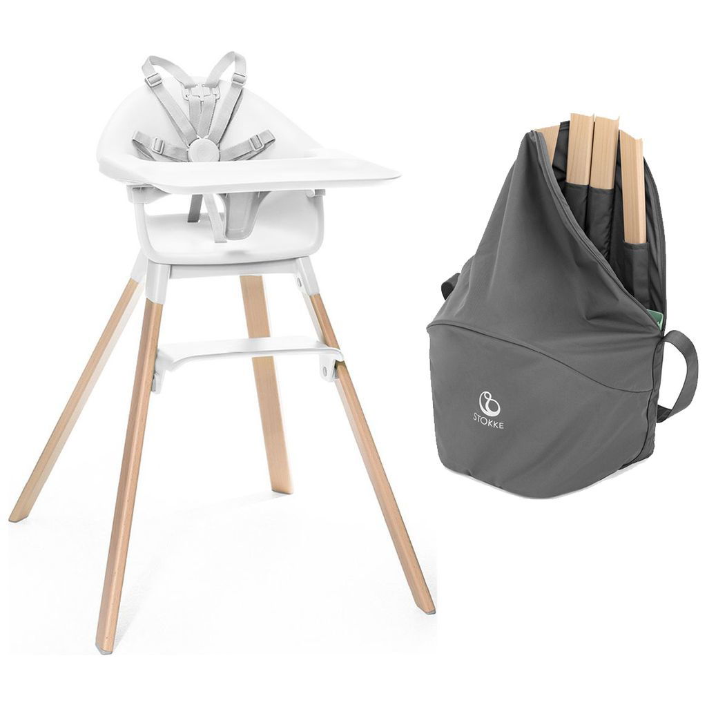 STOKKESTOKKE   Clikk Hochstuhl inkl. Travel Bag white